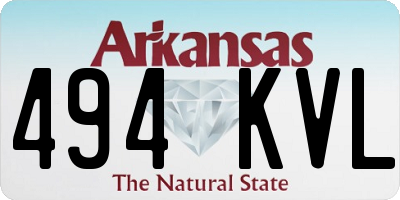 AR license plate 494KVL
