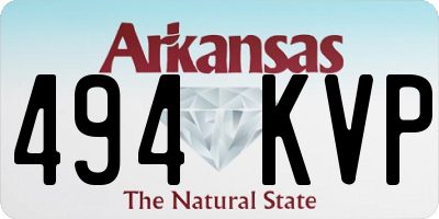 AR license plate 494KVP