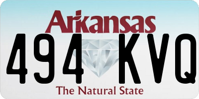 AR license plate 494KVQ