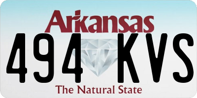 AR license plate 494KVS
