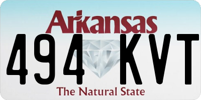 AR license plate 494KVT