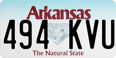 AR license plate 494KVU