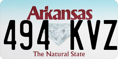 AR license plate 494KVZ