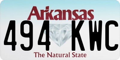 AR license plate 494KWC