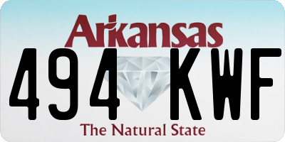 AR license plate 494KWF