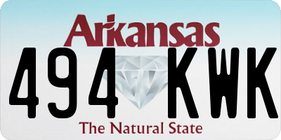 AR license plate 494KWK