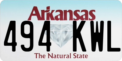 AR license plate 494KWL
