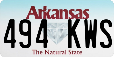 AR license plate 494KWS