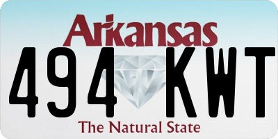 AR license plate 494KWT
