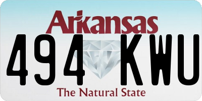 AR license plate 494KWU