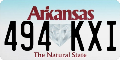 AR license plate 494KXI