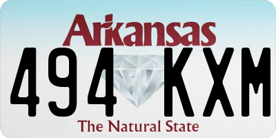 AR license plate 494KXM