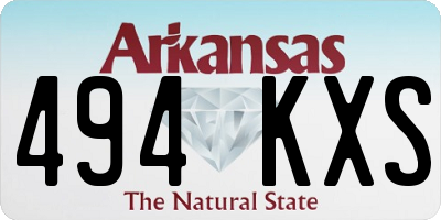 AR license plate 494KXS