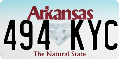 AR license plate 494KYC