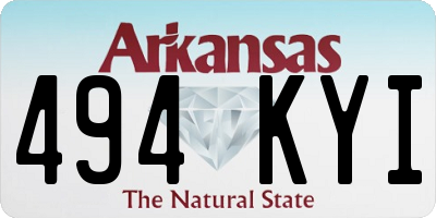 AR license plate 494KYI