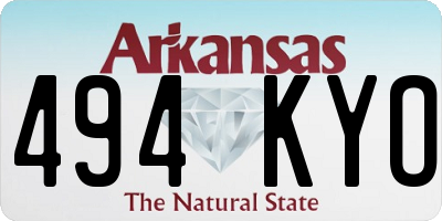 AR license plate 494KYO