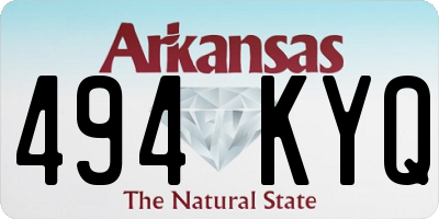 AR license plate 494KYQ