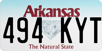 AR license plate 494KYT