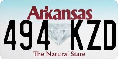 AR license plate 494KZD