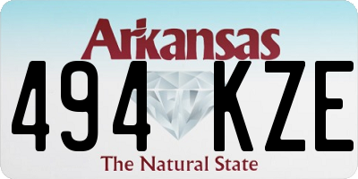 AR license plate 494KZE