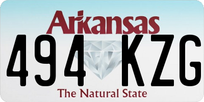 AR license plate 494KZG