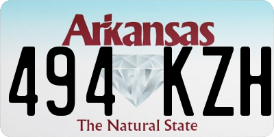 AR license plate 494KZH