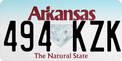 AR license plate 494KZK