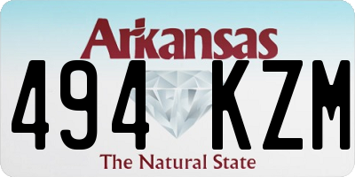 AR license plate 494KZM
