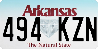AR license plate 494KZN