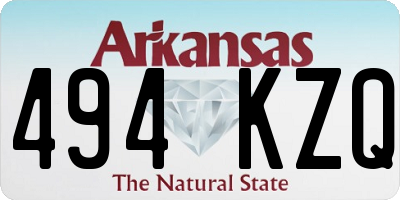AR license plate 494KZQ