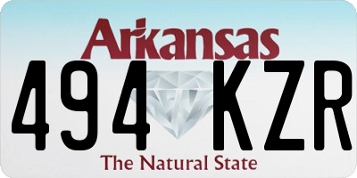 AR license plate 494KZR