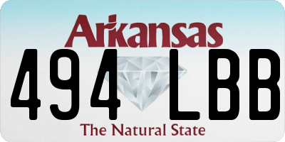 AR license plate 494LBB