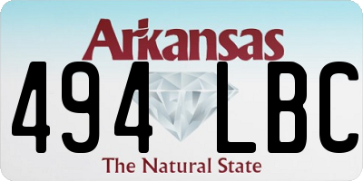 AR license plate 494LBC