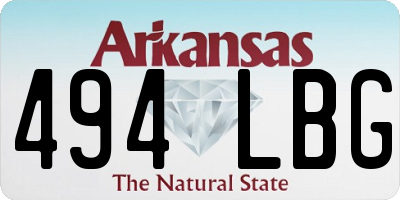 AR license plate 494LBG