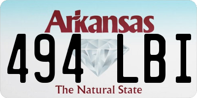 AR license plate 494LBI