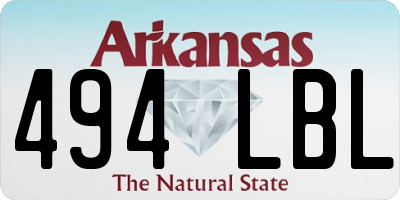 AR license plate 494LBL