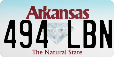 AR license plate 494LBN