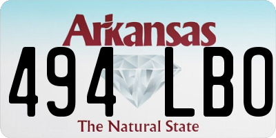 AR license plate 494LBO