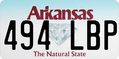 AR license plate 494LBP