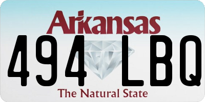 AR license plate 494LBQ