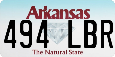 AR license plate 494LBR