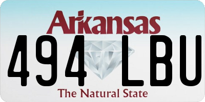 AR license plate 494LBU