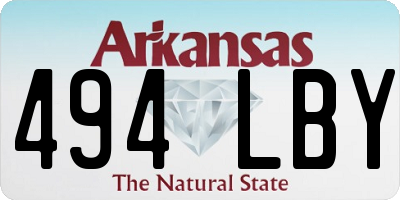 AR license plate 494LBY
