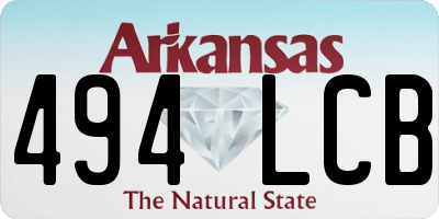 AR license plate 494LCB