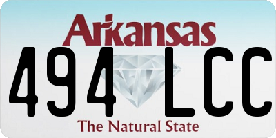 AR license plate 494LCC