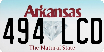 AR license plate 494LCD