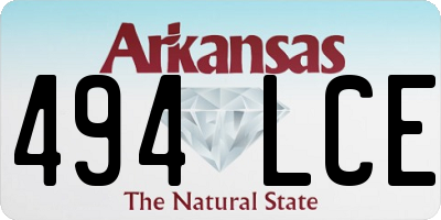 AR license plate 494LCE
