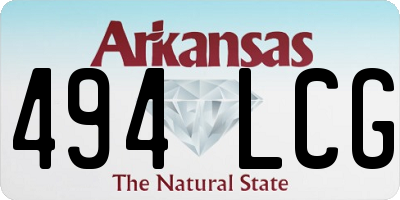 AR license plate 494LCG
