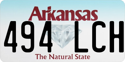 AR license plate 494LCH
