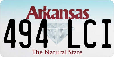 AR license plate 494LCI